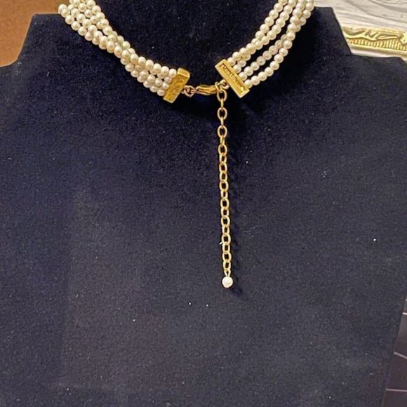 Multi Strand Pearl Choker - Picture 2 of 2